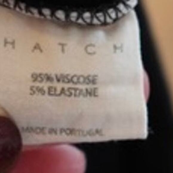 Hatch Short Sleeve V Neck Pullover Maternity Shirt Black Womens Size 1/ Small - Picture 5 of 6